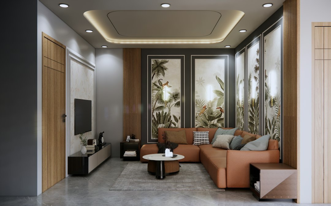 luxury living room interior